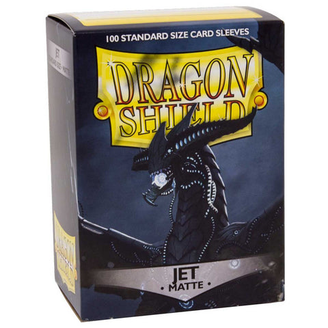 Arcane Tinmen Dragon Shield Standard 100ct Matte Jet Black Sleeves 63x88mm