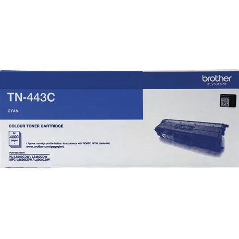 Brother TN443 Toner Ink Cartridge Genuine High Yield Cyan TN-443C