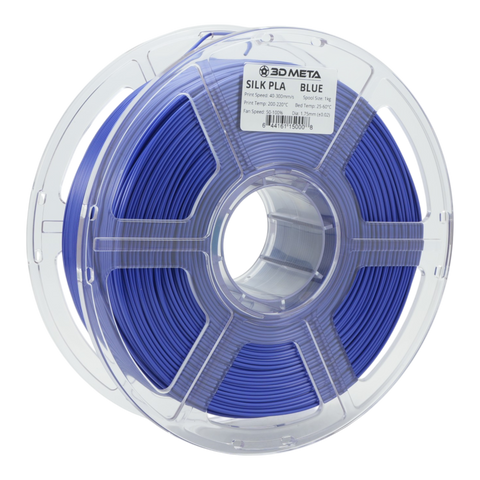 3D META Silk PLA 3D Printing Filament - Blue