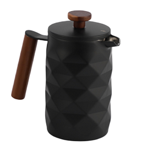 Coffee Culture Diamond Stainless Steel French Coffee Press 600ml (Matt Black)