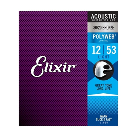 Elixir 11025 Acoustic Guitar Strings 12-53