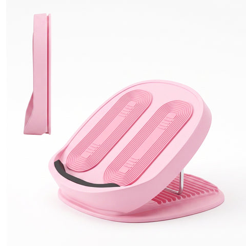 Everfit Slant Balance Board, 14-Level Adjustable Incline Calf Stretcher Pink