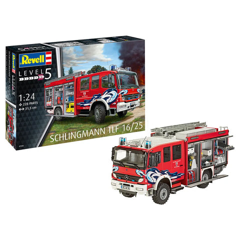 Revell 1/24 Mercedes Schlingmann TLF 16/25 Firetruck Scaled Plastic Model Kit