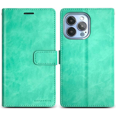 Roar Blue Moon iPhone 14 Plus Wallet Case - Mint