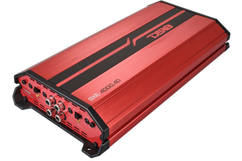 DS18 SXE-4000.4D SXE 430W x 4-Channel Class D Amplifier (Red)