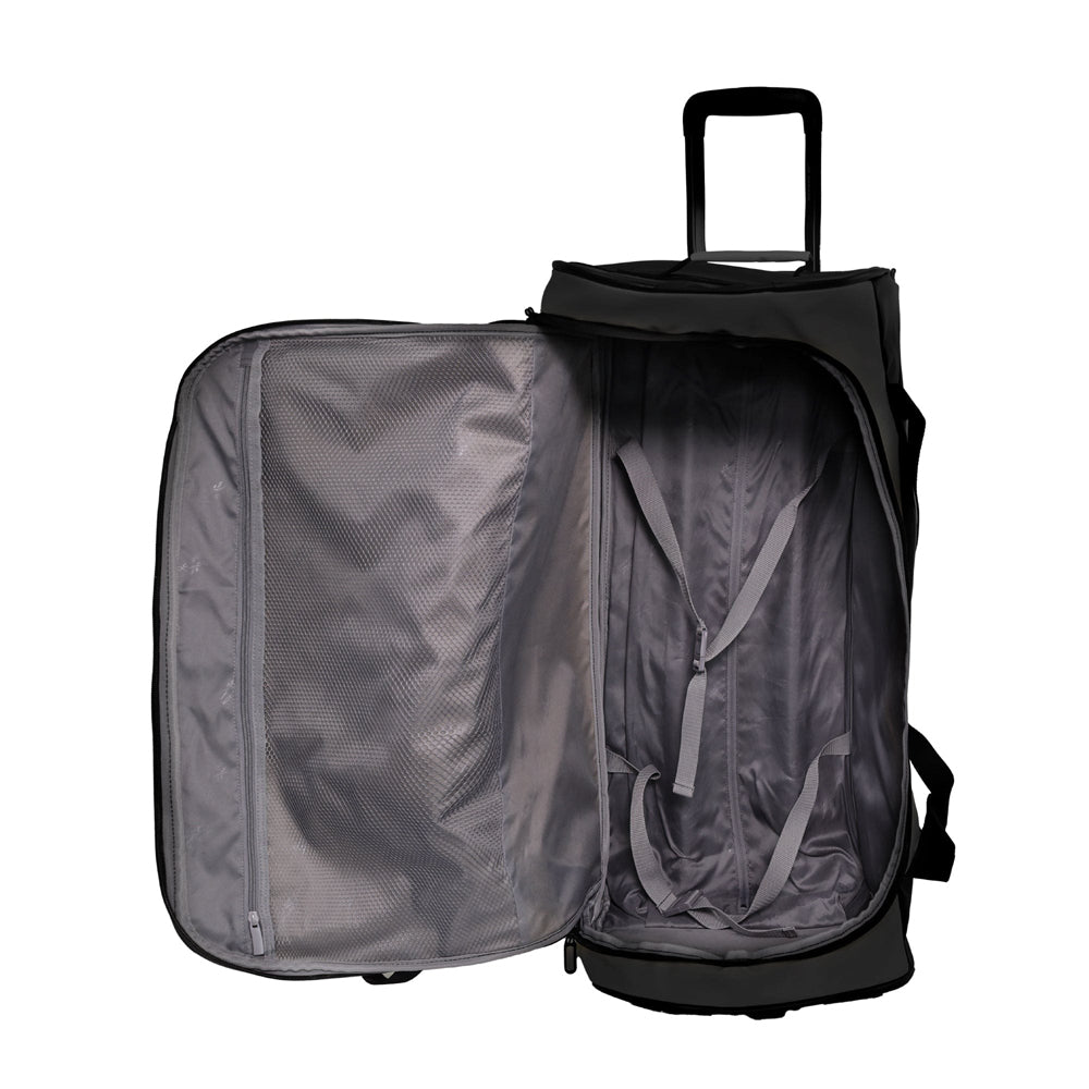 Reebok Road Runner Trolley Duffle Bag on Wheels Travel Luggage 72cm Black - Thumbnail 2