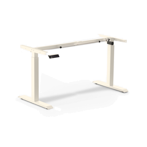 Desky Single Sit Stand Desk Frame - Wheat