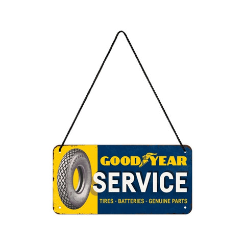 Nostalgic-Art Metal 10x20cm Hanging Sign Plaque Goodyear Service