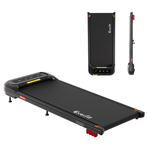 Everfit Treadmill Electric Walking Pad with Incline Under Desk Home Gym (Black)