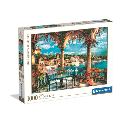 Clementoni 1000pc Ftc Games Balcony View of Lake Como Jigsaw Puzzle