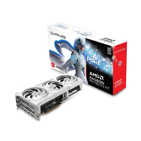 Sapphire PURE Radeon RX 9070 XT 16GB OC GDDR6 Graphics Card