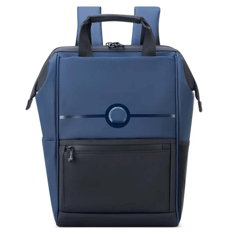 Delsey Turenne Soft 14" Laptop Backpack with RFID Night Blue, Size D