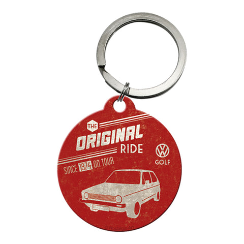 Nostalgic-Art Keyring Round VW Golf Original ride 7.5x4x0.3cm