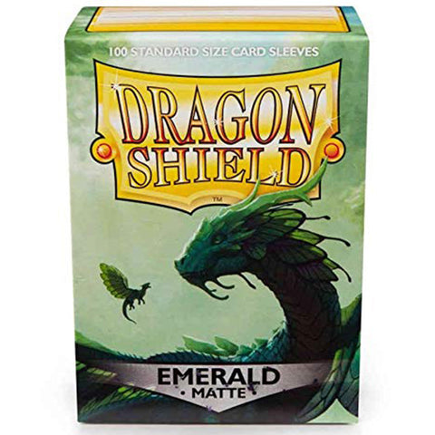 Arcane Tinmen Dragon Shield Standard 100ct Matte Emerald Green Sleeves 63x88mm