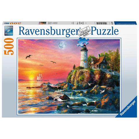 Ravensburger 500pc Lighthouse At Sunset Puzzle