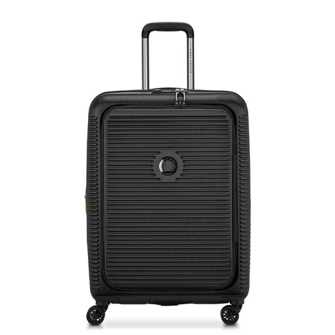 Delsey Freestyle Front Opening 66cm Medium Luggage - Black