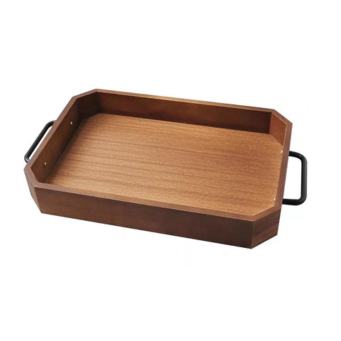 SOGA 34cm Paulownia Display Tray