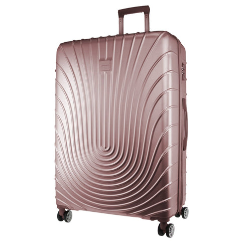 Pierre Cardin Medium Hard-Shell Suitcase Travel Luggage Bag 70cm (Rose)