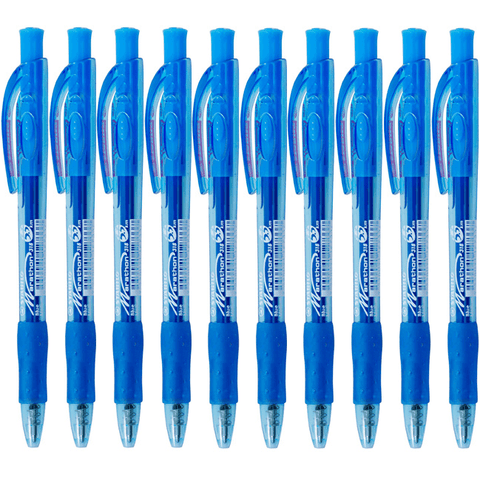 Stabilo Marathon 318 Ballpoint Pen Medium Blue Box 10