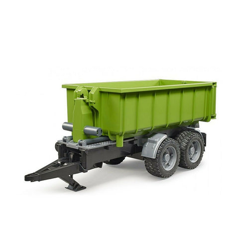 Bruder Licensed 1:16 Scale Roll Off Container & Trailer for Tractors (Green)