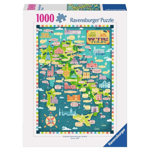 Ravensburger Map of Italy Wines Puzzle 1000pc