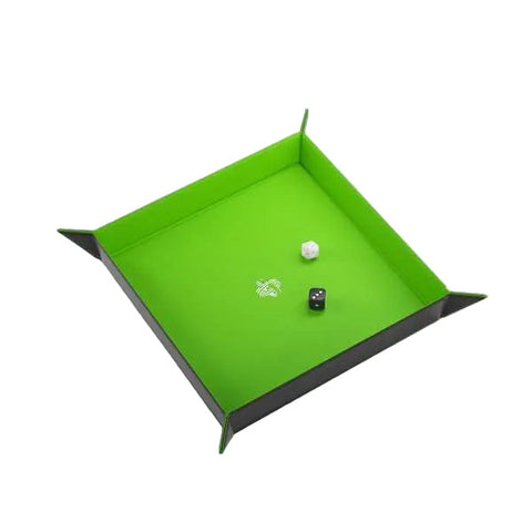 Gamegenic Magnetic Dice Tray Square (Black/Green)