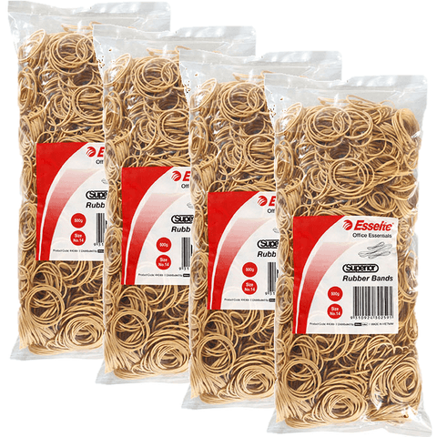 Esselte Superior Rubber Bands Size No.14 500G Bag Pack 4 BULK