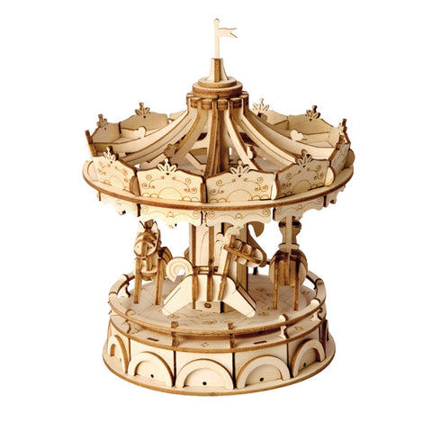 Robotime Classical 3D Wooden Merry-Go-Round