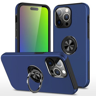 Redefine Magnetic Ring Holder Case for iPhone 15 Pro Max (Navy)