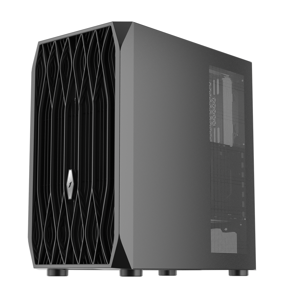 1st Player AY7 ATX M-ATX ITX PC Gaming Case (Black) - JB Hi-Fi