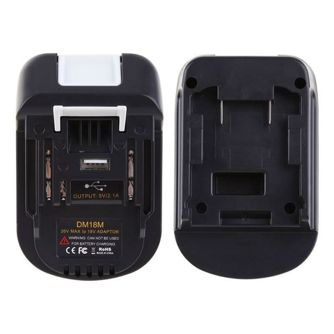 Tavice DM18M Battery Adapter Converter for Milwaukee 18v OR Dewalt 20v to Makita 18v Battery
