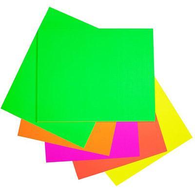 Quill Board Paper 230GSM 510x635mm 5 Assorted Fluoro Colours Pack 100