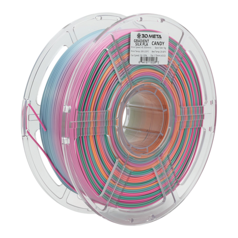 3D META Gradient Silk PLA 3D Printing Filament - Candy