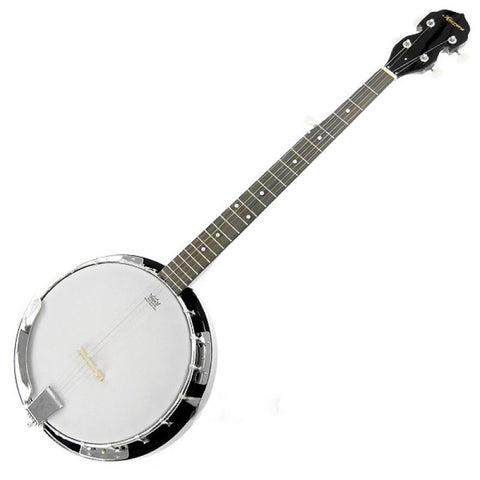 Karrera 5-String Resonator Banjo (Black)