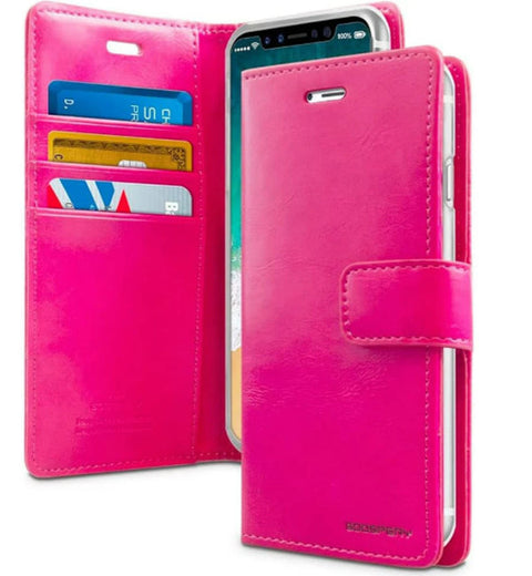 Goospery Magsafe Bluemoon Diary for Galaxy S24 FE - Hot Pink
