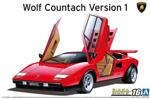 Aoshima 1/24 75 Wolf Countach Version 1
