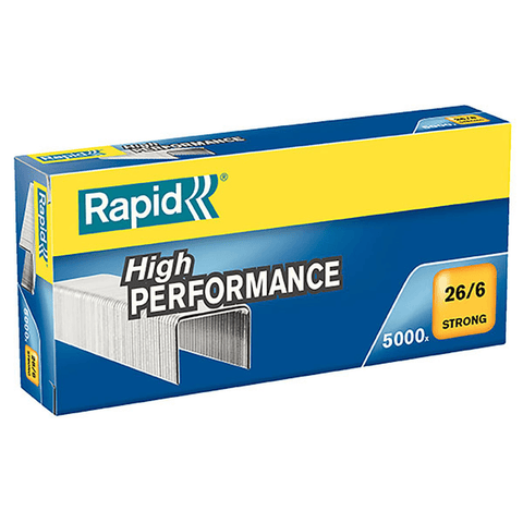 Rapid 10 Boxes Strong Staples 26/6 Box 5000 Bulk