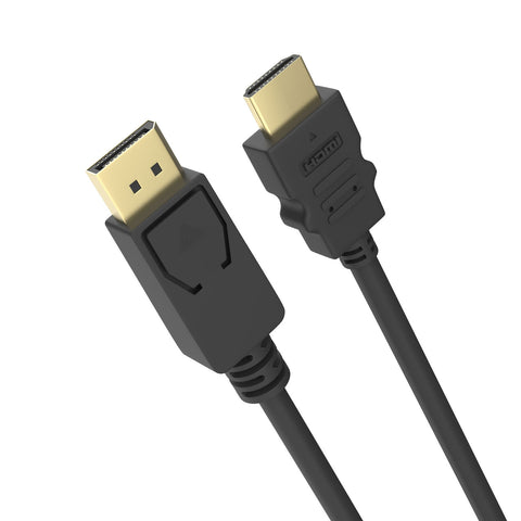 Laser DisplayPort to HDMI Cable - 1m 1080p (Black)