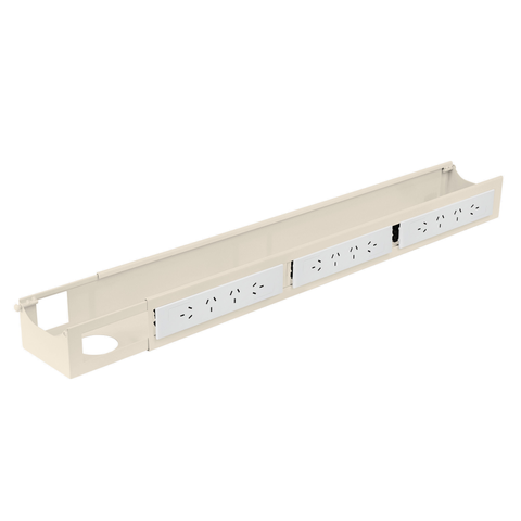 Quad Frame Channel + Mounting Bracket - Wheat / 12 Plugs