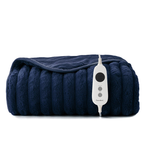 Dreamaker Chunky Fleece Heated Throw 130x160cm (Blue)