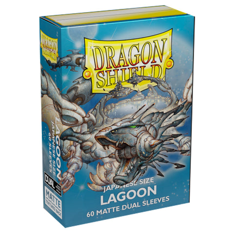Arcane Tinmen Dragon Shield Japanese 60ct Dual Matte Lagoon Blue Sleeves 59x86mm