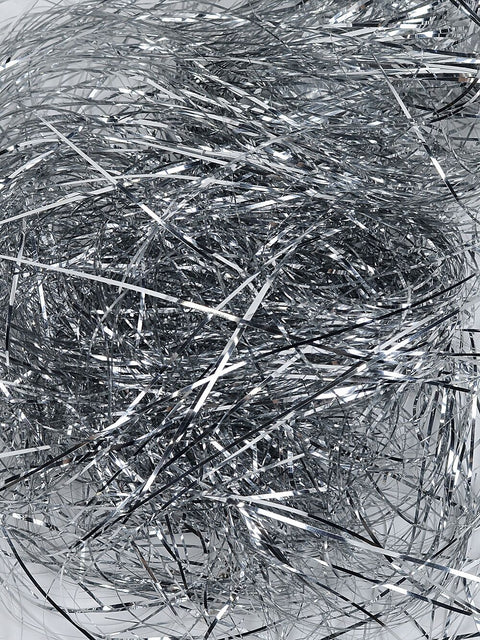 Christmas Warehouse - LAMM1513 Metallic Silver Whimsical Essential Tinsel Lametta | 300x Icicles Metallic Silver