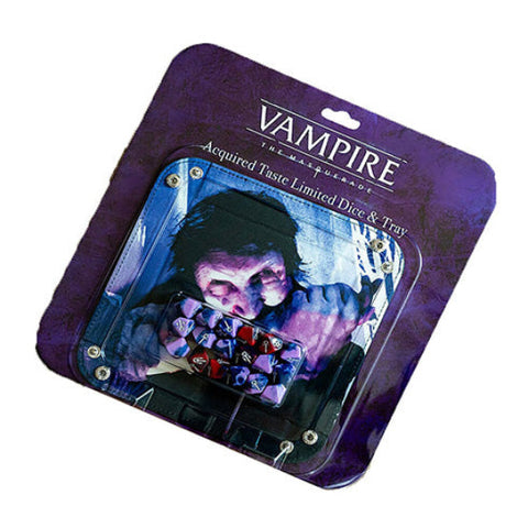 Renegade Games Studios Vampire The Masquerade 5th Edition - Acquired Taste Limited Dice & Tray Accessory Pack