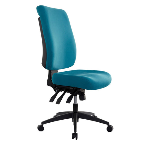 Buro Tidal High Back Chair Fully Upholstered Teal