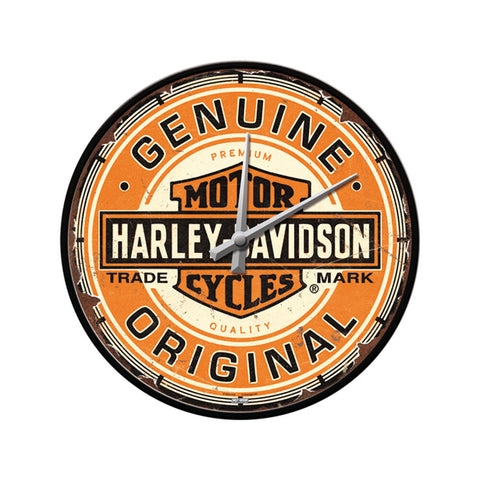 Nostalgic-Art Wall Clock Harley Davidson Genuine Design 30cm