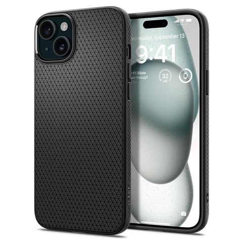 SPIGEN Liquid Air Case for iPhone 15 (Black)