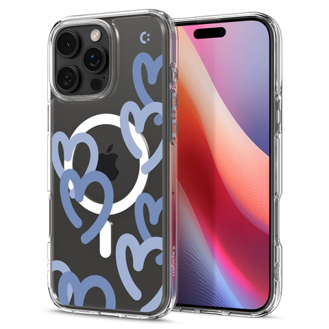 Spigen Apple iPhone 16 Pro Max Ultra Hybrid Hearts (MagFit) Case - Hearts Denim