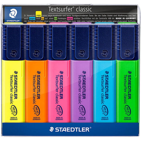 Staedtler Highlighter Textsurfer (Assorted) [Wallet 6]