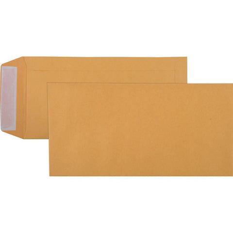 Cumberland DLX Envelopes Gold Pocket 235x120mm 85GSM Box 500