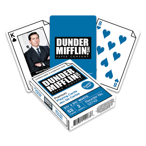 Aquarius 54-Pieces The Office Dunder Mifflin Swag Playing Cards Poker Deck Game 14y+